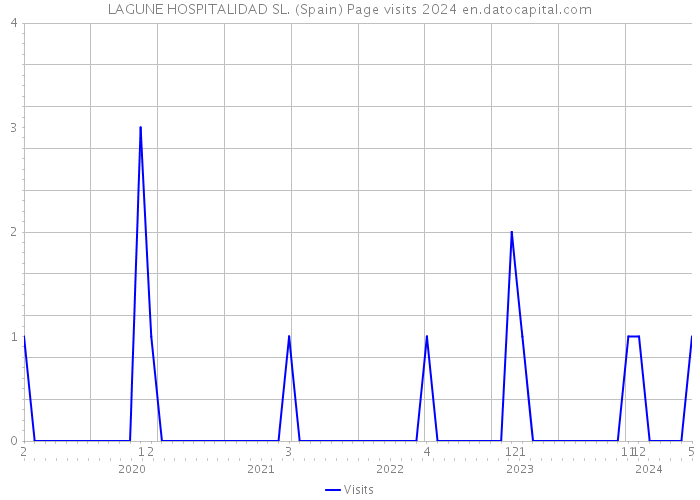 LAGUNE HOSPITALIDAD SL. (Spain) Page visits 2024 