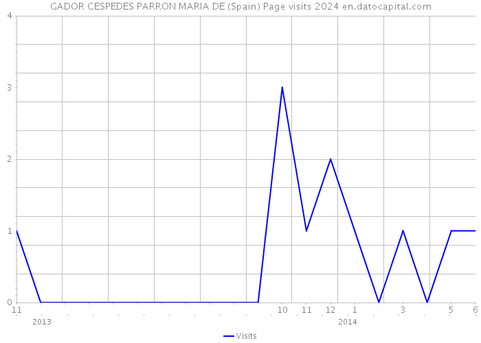 GADOR CESPEDES PARRON MARIA DE (Spain) Page visits 2024 