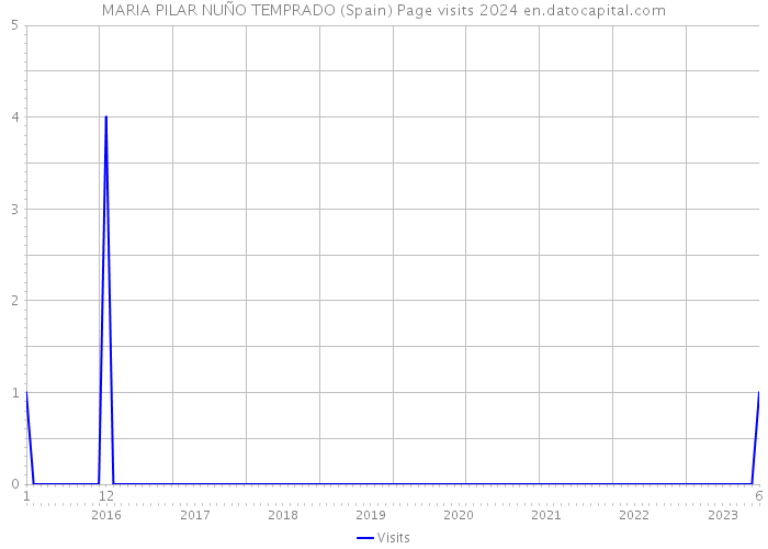 MARIA PILAR NUÑO TEMPRADO (Spain) Page visits 2024 