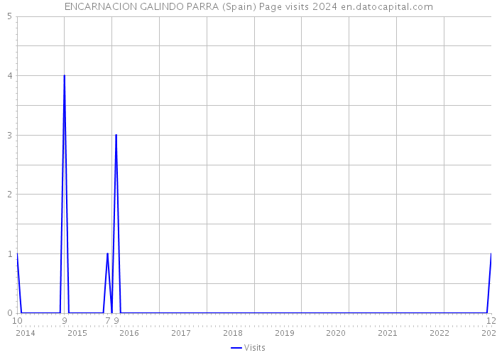 ENCARNACION GALINDO PARRA (Spain) Page visits 2024 