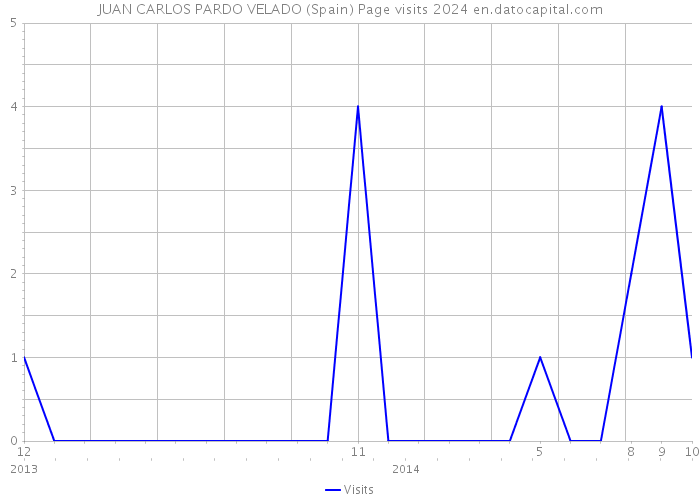 JUAN CARLOS PARDO VELADO (Spain) Page visits 2024 