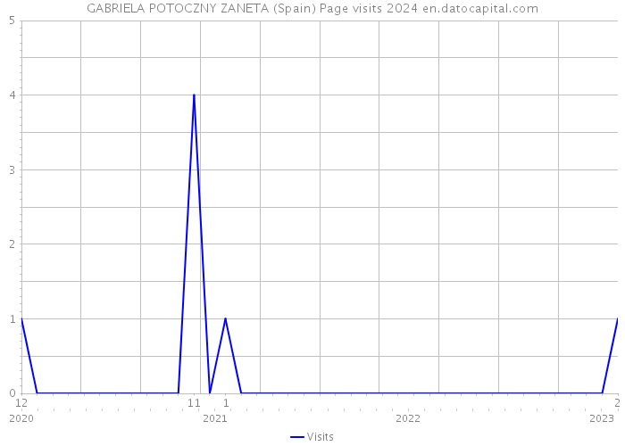 GABRIELA POTOCZNY ZANETA (Spain) Page visits 2024 