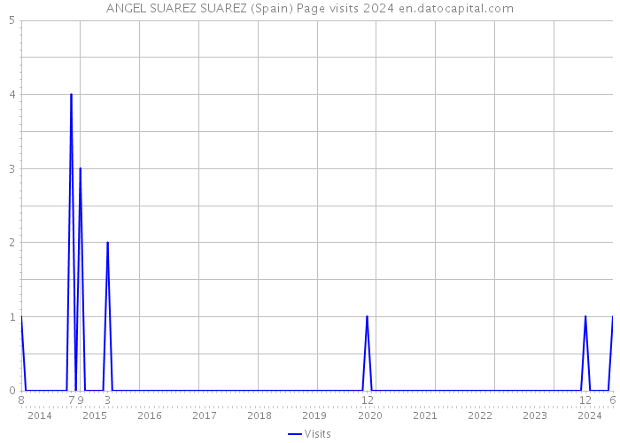 ANGEL SUAREZ SUAREZ (Spain) Page visits 2024 