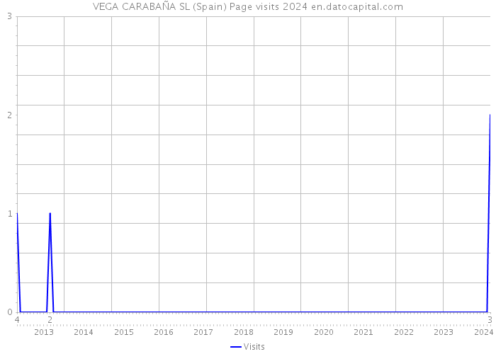 VEGA CARABAÑA SL (Spain) Page visits 2024 
