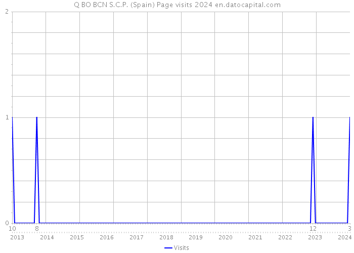 Q BO BCN S.C.P. (Spain) Page visits 2024 
