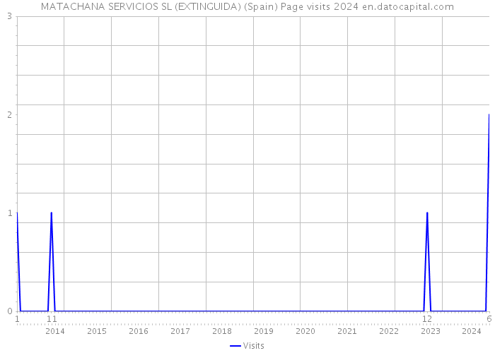 MATACHANA SERVICIOS SL (EXTINGUIDA) (Spain) Page visits 2024 