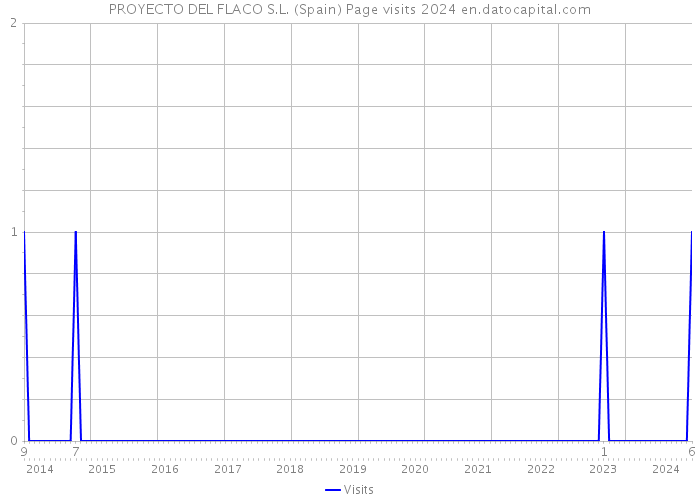 PROYECTO DEL FLACO S.L. (Spain) Page visits 2024 