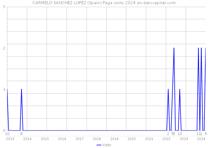 CARMELO SANCHEZ LOPEZ (Spain) Page visits 2024 
