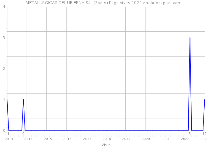METALURGICAS DEL UBIERNA S.L. (Spain) Page visits 2024 