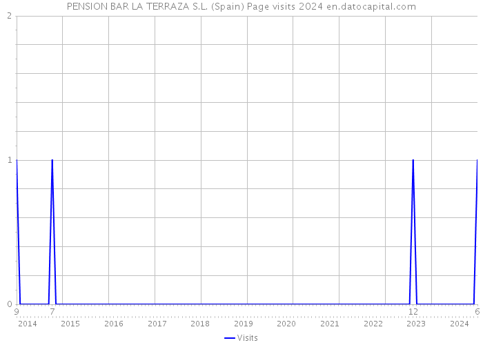 PENSION BAR LA TERRAZA S.L. (Spain) Page visits 2024 