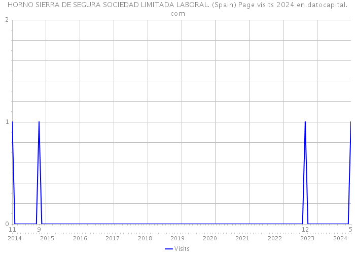 HORNO SIERRA DE SEGURA SOCIEDAD LIMITADA LABORAL. (Spain) Page visits 2024 
