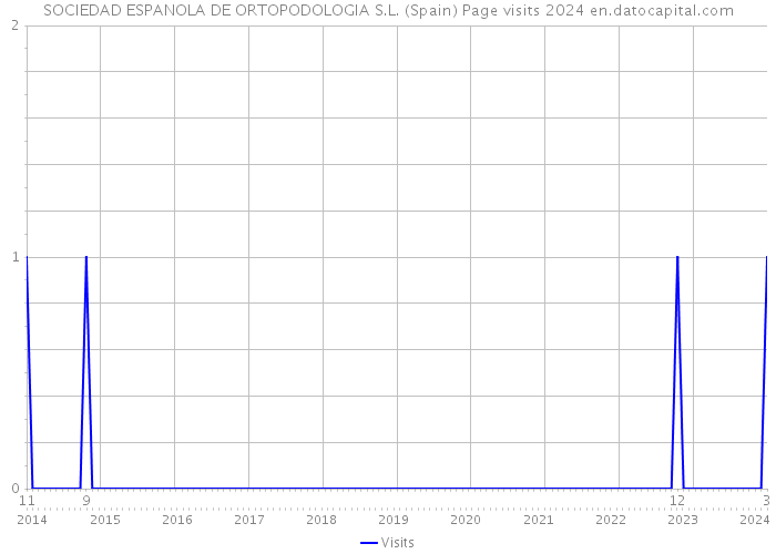 SOCIEDAD ESPANOLA DE ORTOPODOLOGIA S.L. (Spain) Page visits 2024 