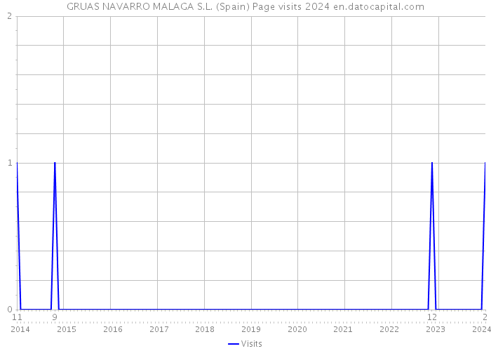 GRUAS NAVARRO MALAGA S.L. (Spain) Page visits 2024 
