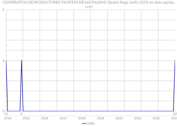 COOPERATIVA DE PRODUCTORES TAXISTAS DE LAS PALMAS (Spain) Page visits 2024 