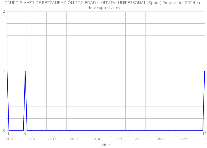 GRUPO RIVHER DE RESTAURACIÓN SOCIEDAD LIMITADA UNIPERSONAL (Spain) Page visits 2024 