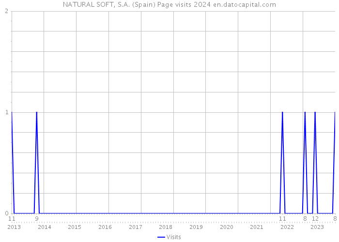 NATURAL SOFT, S.A. (Spain) Page visits 2024 