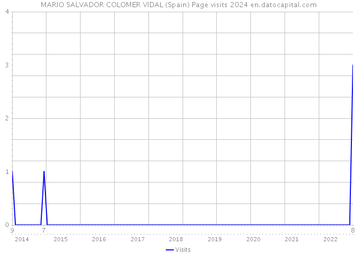MARIO SALVADOR COLOMER VIDAL (Spain) Page visits 2024 
