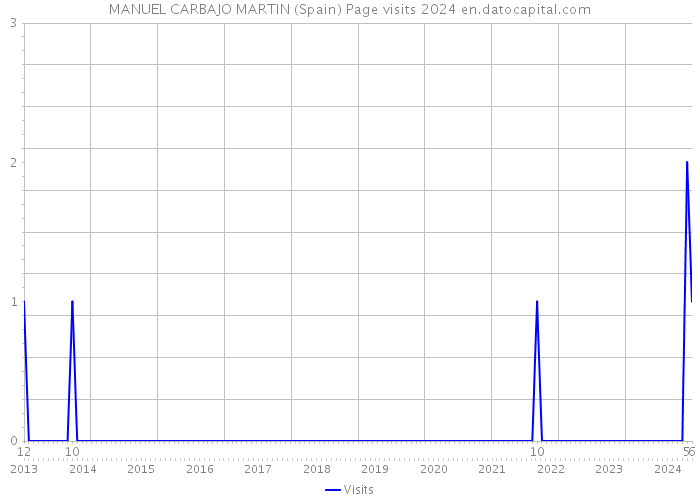MANUEL CARBAJO MARTIN (Spain) Page visits 2024 