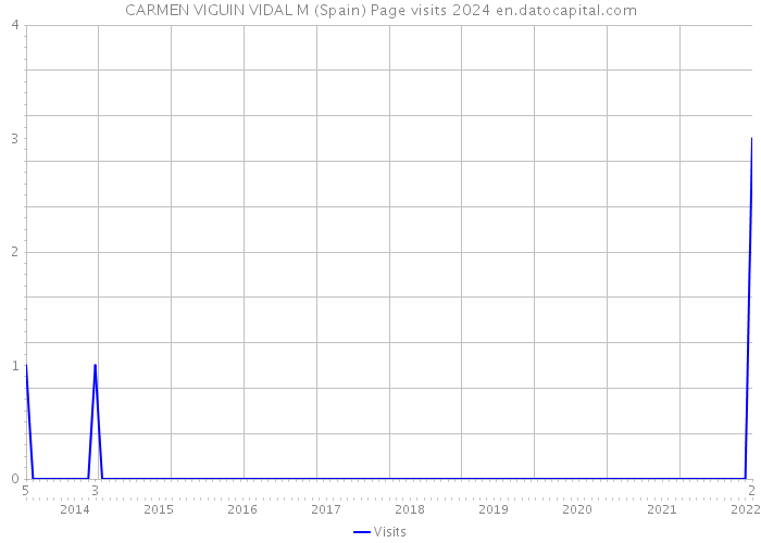 CARMEN VIGUIN VIDAL M (Spain) Page visits 2024 