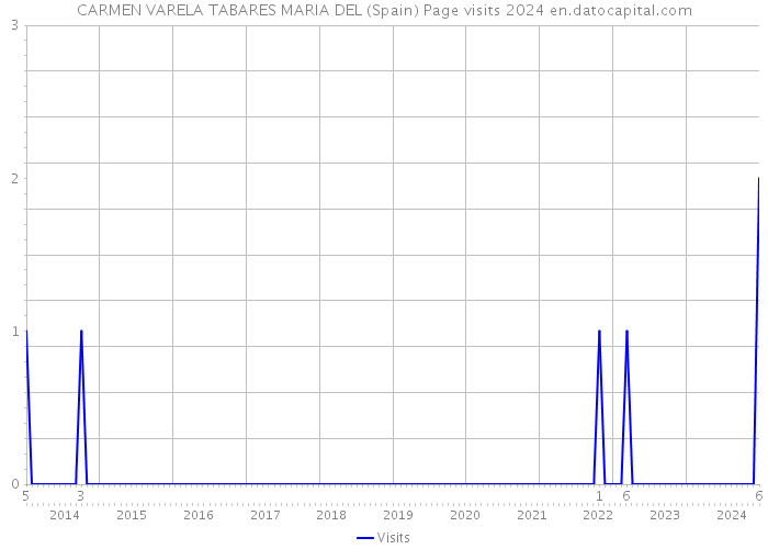 CARMEN VARELA TABARES MARIA DEL (Spain) Page visits 2024 