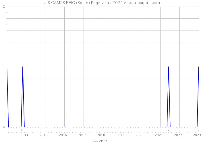 LLUIS CAMPS REIG (Spain) Page visits 2024 
