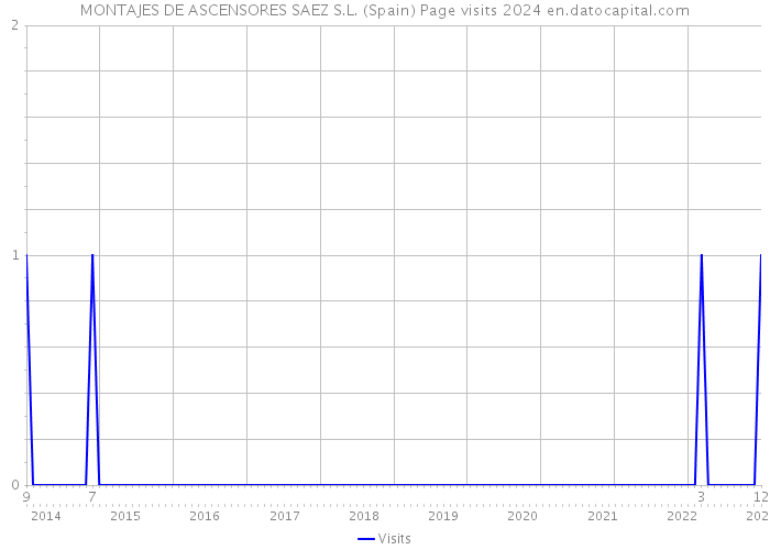 MONTAJES DE ASCENSORES SAEZ S.L. (Spain) Page visits 2024 