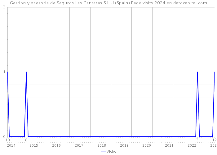 Gestion y Asesoria de Seguros Las Canteras S.L.U (Spain) Page visits 2024 