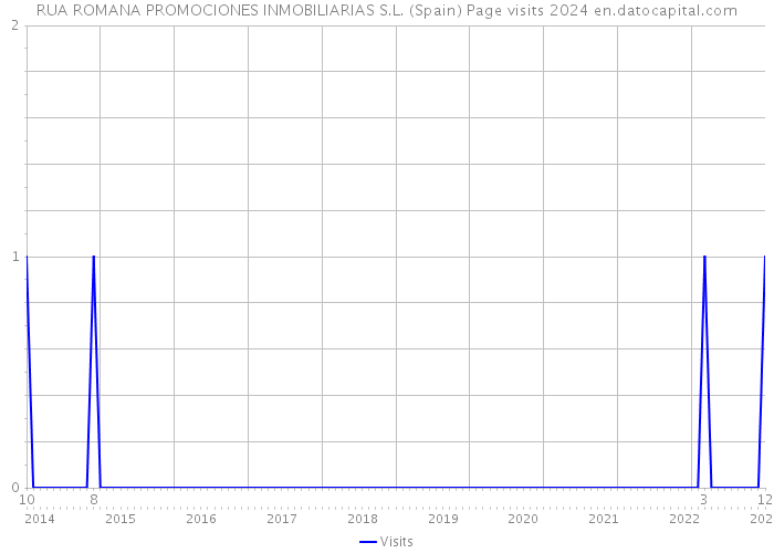 RUA ROMANA PROMOCIONES INMOBILIARIAS S.L. (Spain) Page visits 2024 