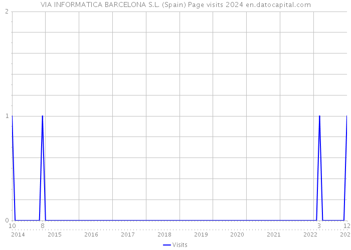 VIA INFORMATICA BARCELONA S.L. (Spain) Page visits 2024 