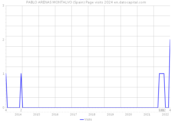 PABLO ARENAS MONTALVO (Spain) Page visits 2024 