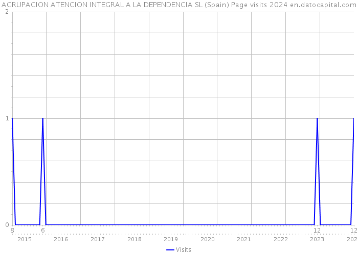AGRUPACION ATENCION INTEGRAL A LA DEPENDENCIA SL (Spain) Page visits 2024 