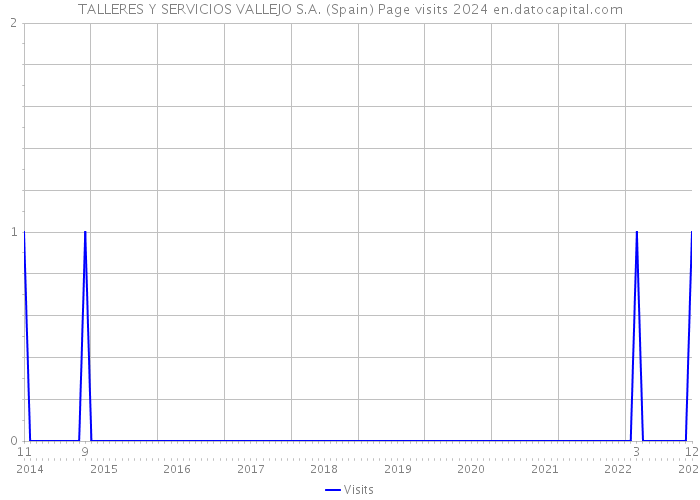 TALLERES Y SERVICIOS VALLEJO S.A. (Spain) Page visits 2024 