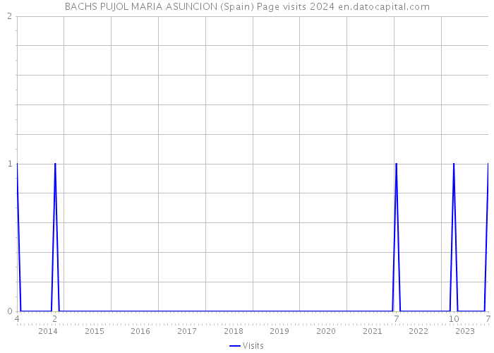 BACHS PUJOL MARIA ASUNCION (Spain) Page visits 2024 