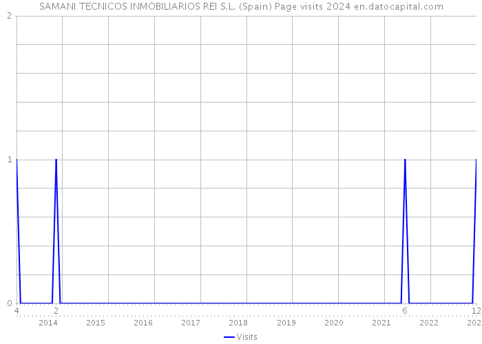 SAMANI TECNICOS INMOBILIARIOS REI S.L. (Spain) Page visits 2024 