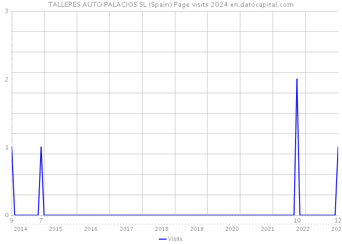 TALLERES AUTO PALACIOS SL (Spain) Page visits 2024 