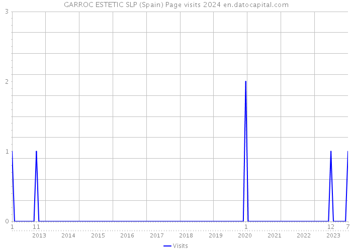 GARROC ESTETIC SLP (Spain) Page visits 2024 