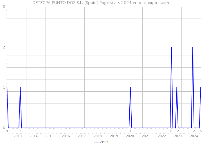 DETECPA PUNTO DOS S.L. (Spain) Page visits 2024 