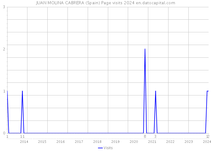 JUAN MOLINA CABRERA (Spain) Page visits 2024 