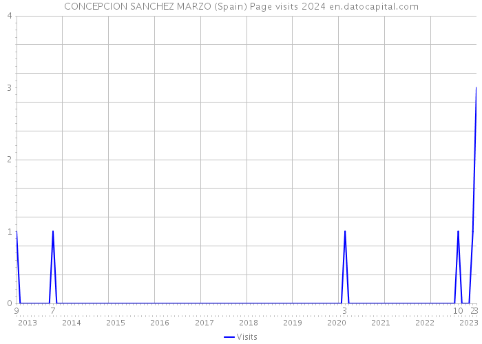 CONCEPCION SANCHEZ MARZO (Spain) Page visits 2024 