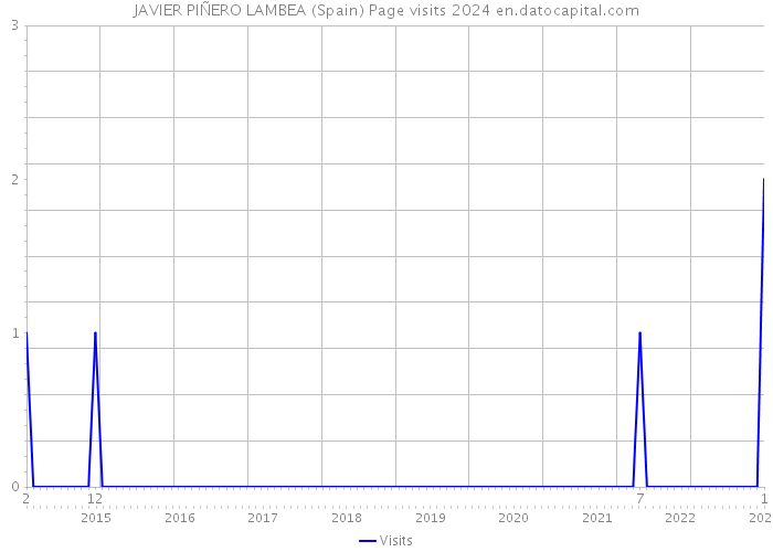 JAVIER PIÑERO LAMBEA (Spain) Page visits 2024 