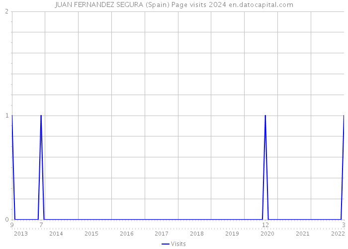 JUAN FERNANDEZ SEGURA (Spain) Page visits 2024 