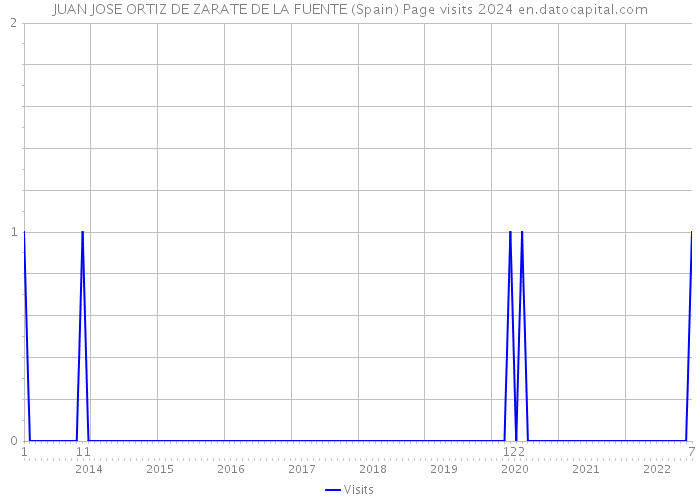 JUAN JOSE ORTIZ DE ZARATE DE LA FUENTE (Spain) Page visits 2024 