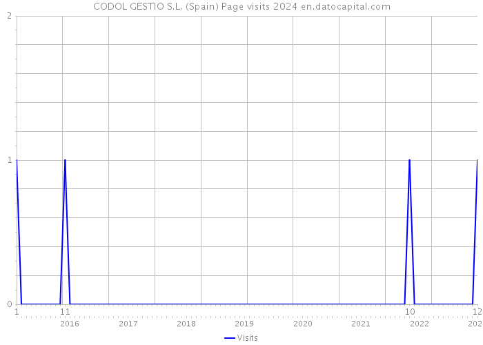 CODOL GESTIO S.L. (Spain) Page visits 2024 