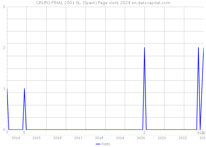 GRUPO FINAL 2001 SL. (Spain) Page visits 2024 