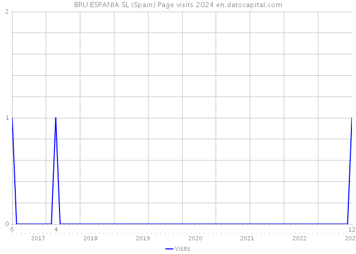 BRU ESPANIA SL (Spain) Page visits 2024 