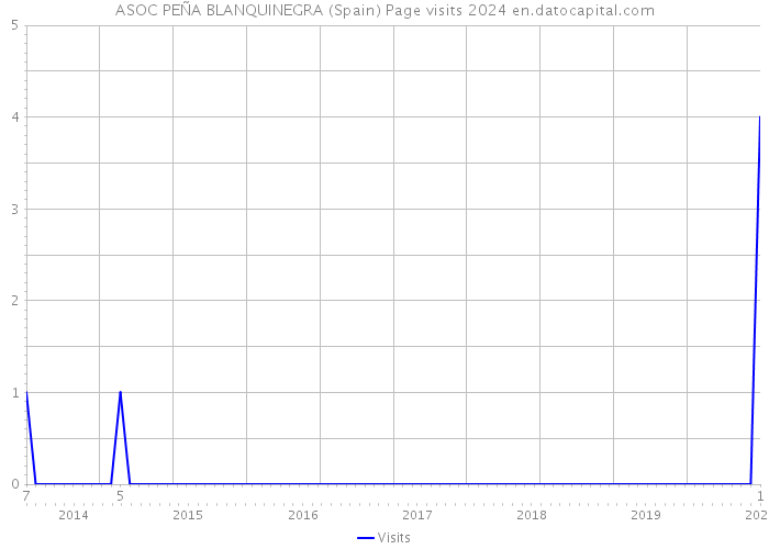 ASOC PEÑA BLANQUINEGRA (Spain) Page visits 2024 