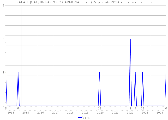 RAFAEL JOAQUIN BARROSO CARMONA (Spain) Page visits 2024 