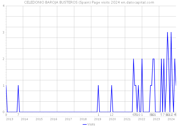CELEDONIO BAROJA BUSTEROS (Spain) Page visits 2024 