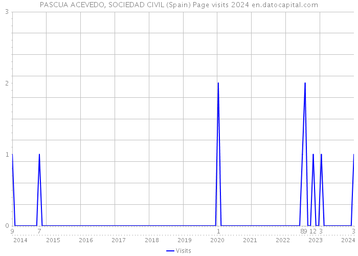 PASCUA ACEVEDO, SOCIEDAD CIVIL (Spain) Page visits 2024 