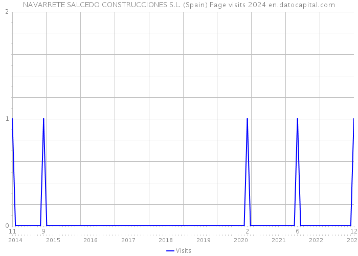 NAVARRETE SALCEDO CONSTRUCCIONES S.L. (Spain) Page visits 2024 